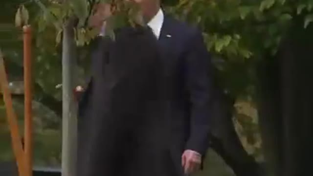 GARDEN TOOL: Watch Joe Get Lost in White House Garden After Tree Planting Ceremony