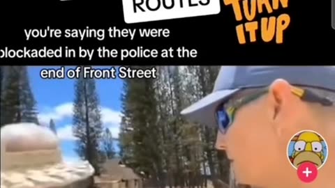 Maui Police were blocking Exit Routes.