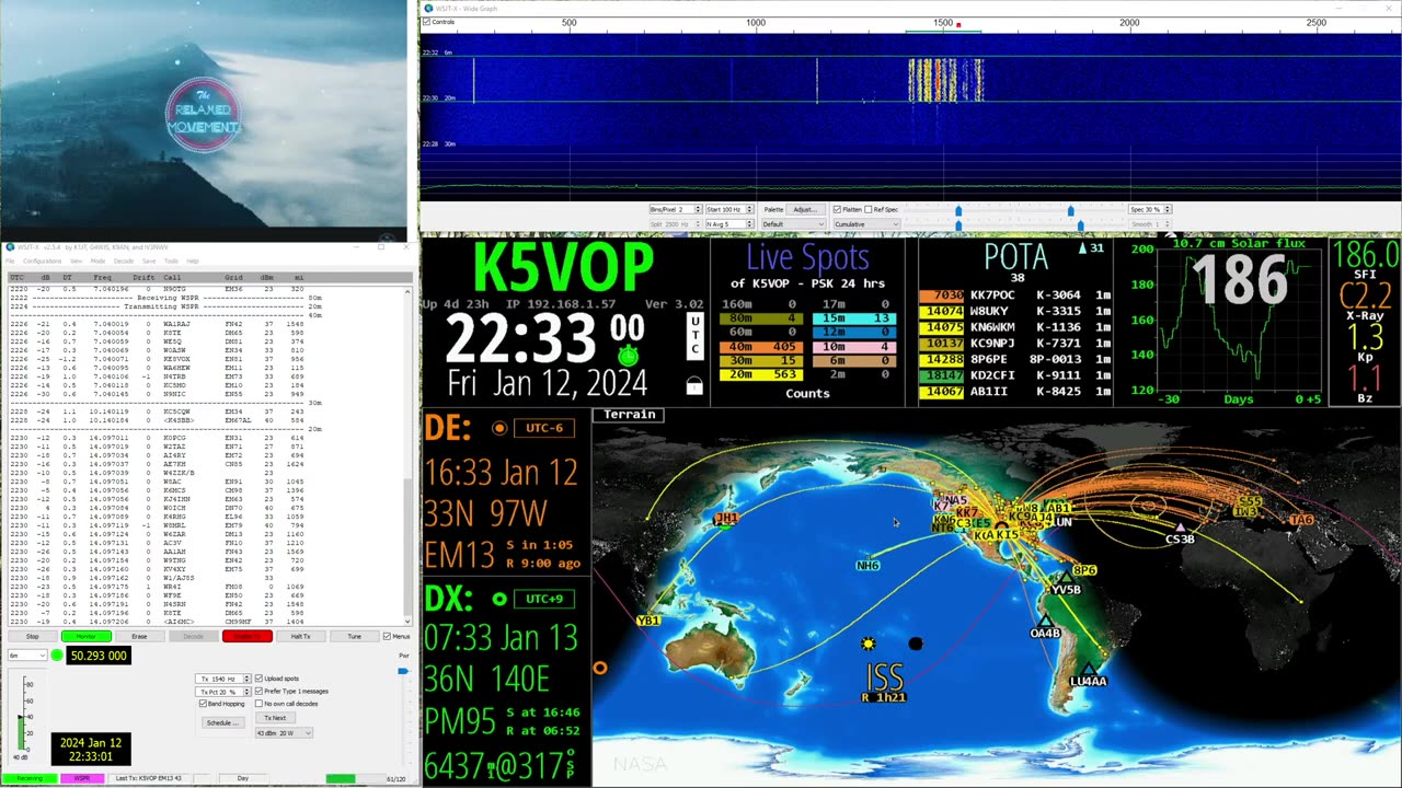 Letting WSPR run on my EFHW antenna - Sunday Ragchew