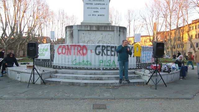 2022-02-26/04 - Manifestazione a Pisa. Intervento di Marco Santero, libero pensatore