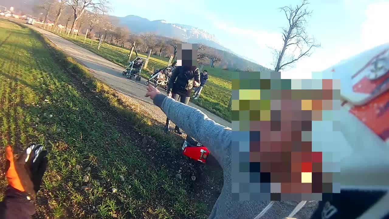 Man Pushes Motorcyclist Off Bike