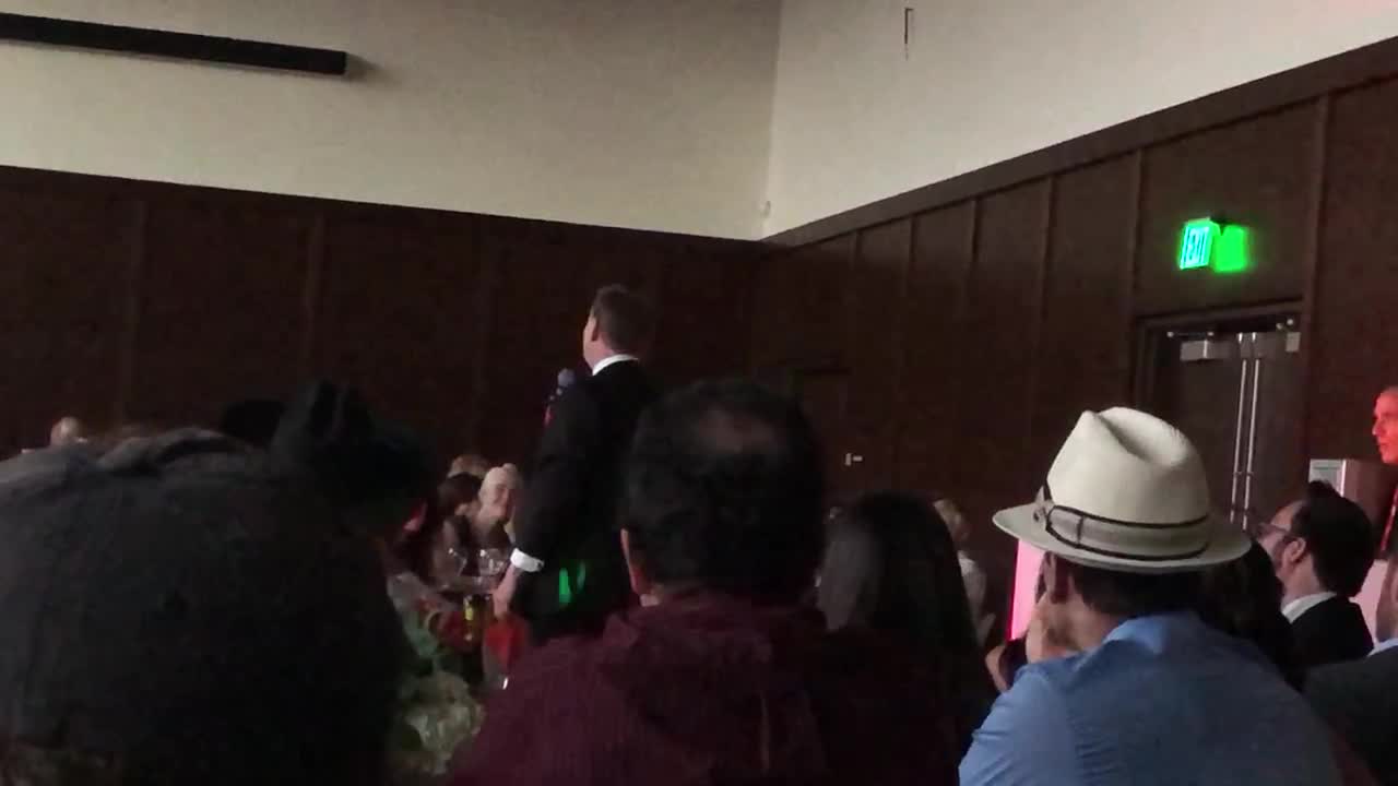 Will Crowder singing at his Wedding to Jennifer