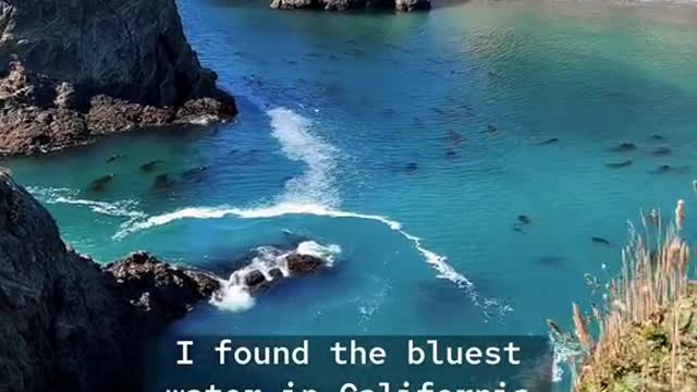 I found the bluest water in California