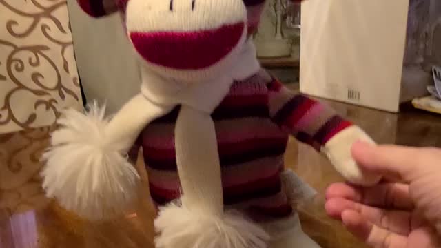 Sock monkey Rihanna only girl in the world