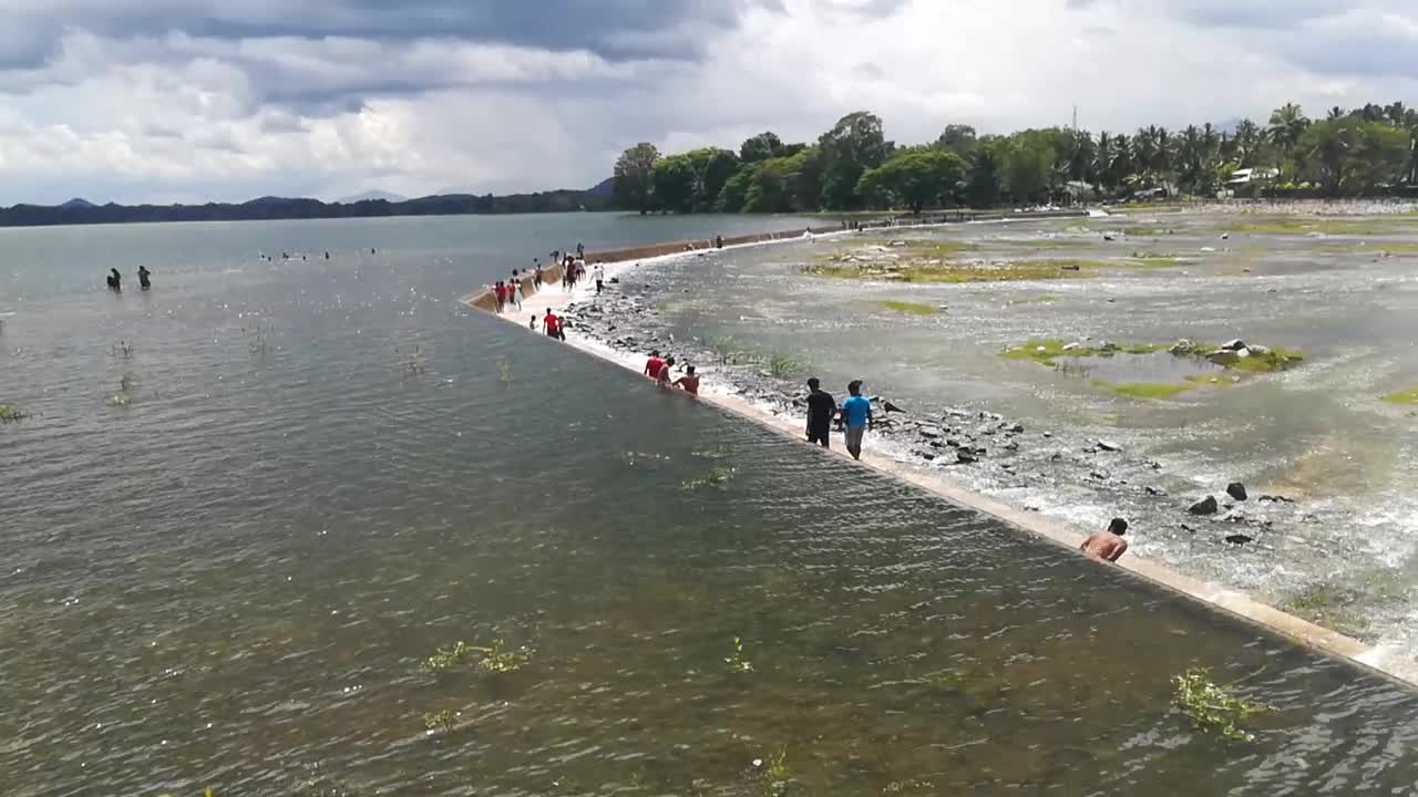 Our lake is overflowing because of rain.🤗|spinning