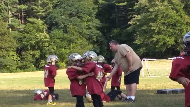 Two Kids Appear To Dance Instead Of Practice Football