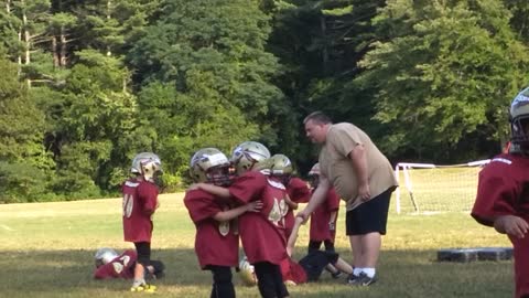 Two Kids Appear To Dance Instead Of Practice Football