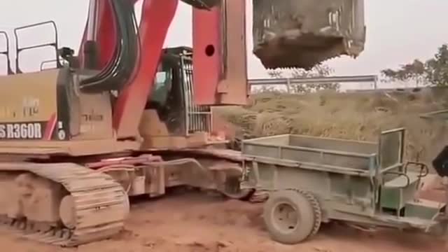 Heavy_work poclian machinework Jcb3dx excavators loader_work loding_truck jcb_video