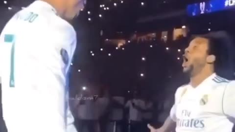 A beautiful dance by Marcelo and Cristiano Ronaldo