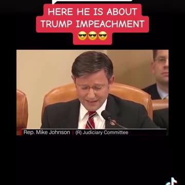 Speaker Johnson's take on the Trump Impeachment