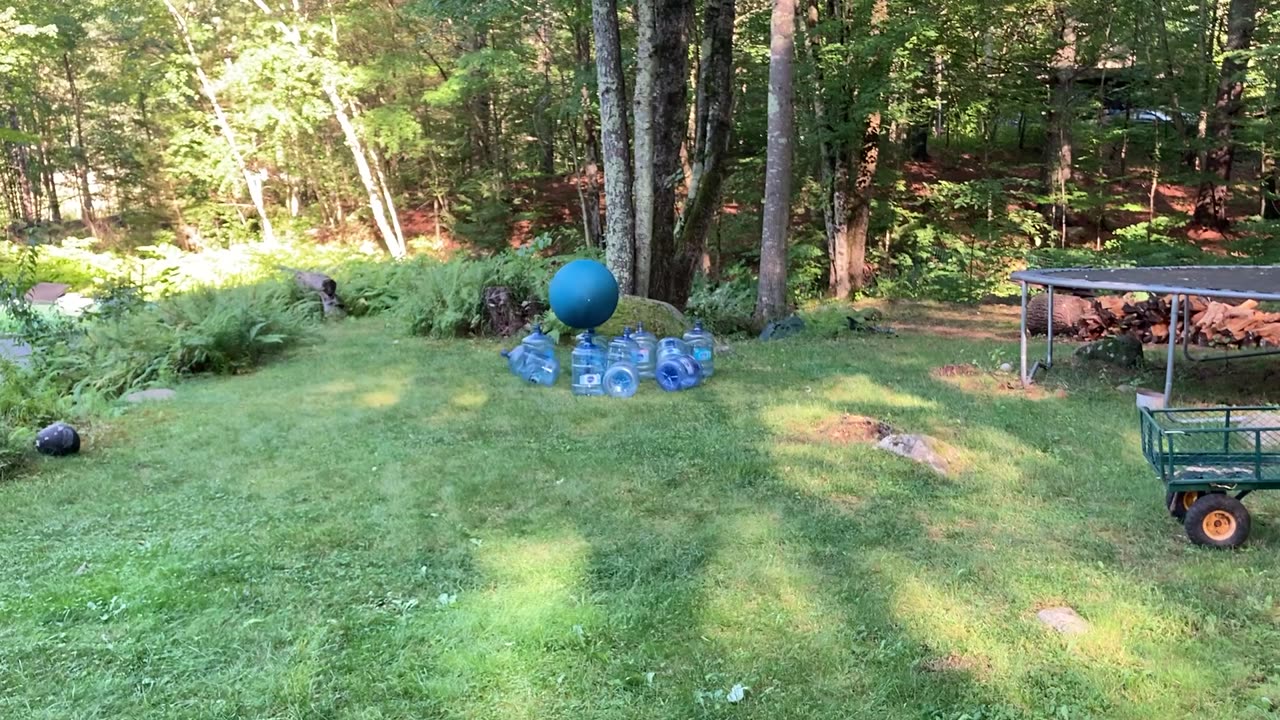 Water bottle lawn bowling