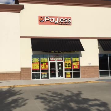Closed Payless Shoesource Strip Mall Location