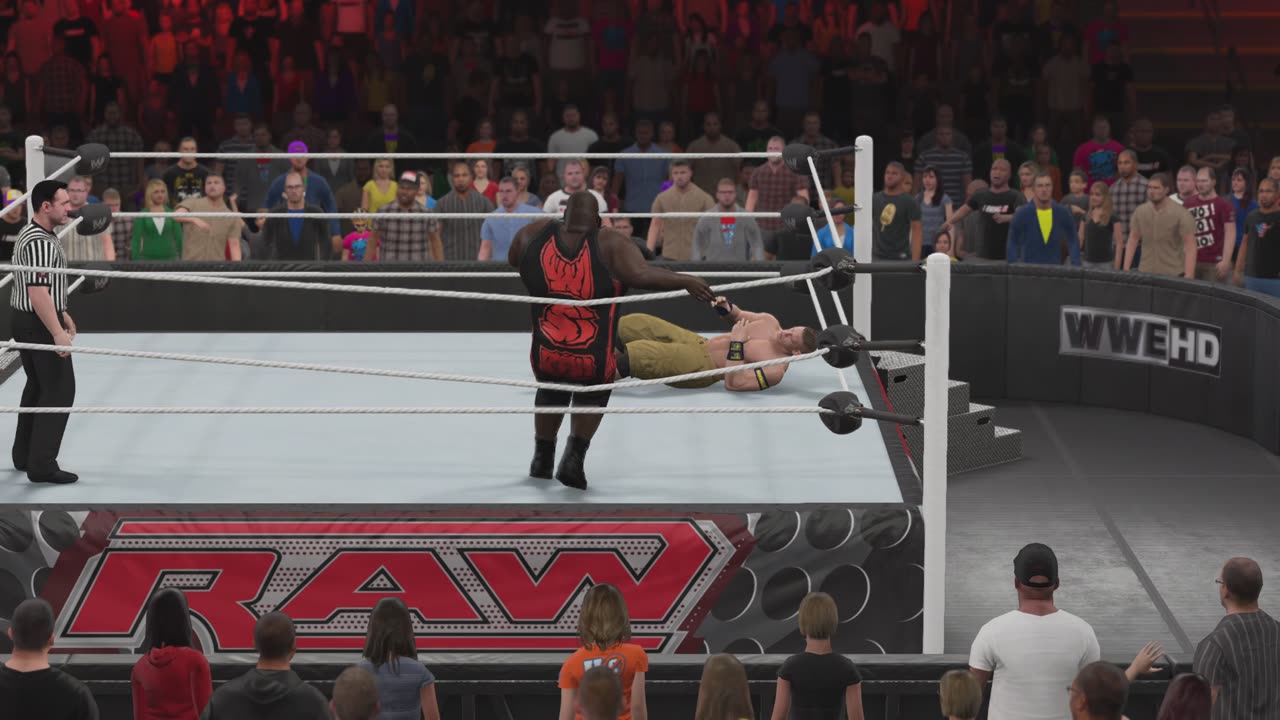 MATCH 224 JOHN CENA VS MARK HENRY WITH COMMENTARY