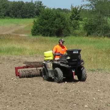 First fall food plot action in the Missouri Ozarks!