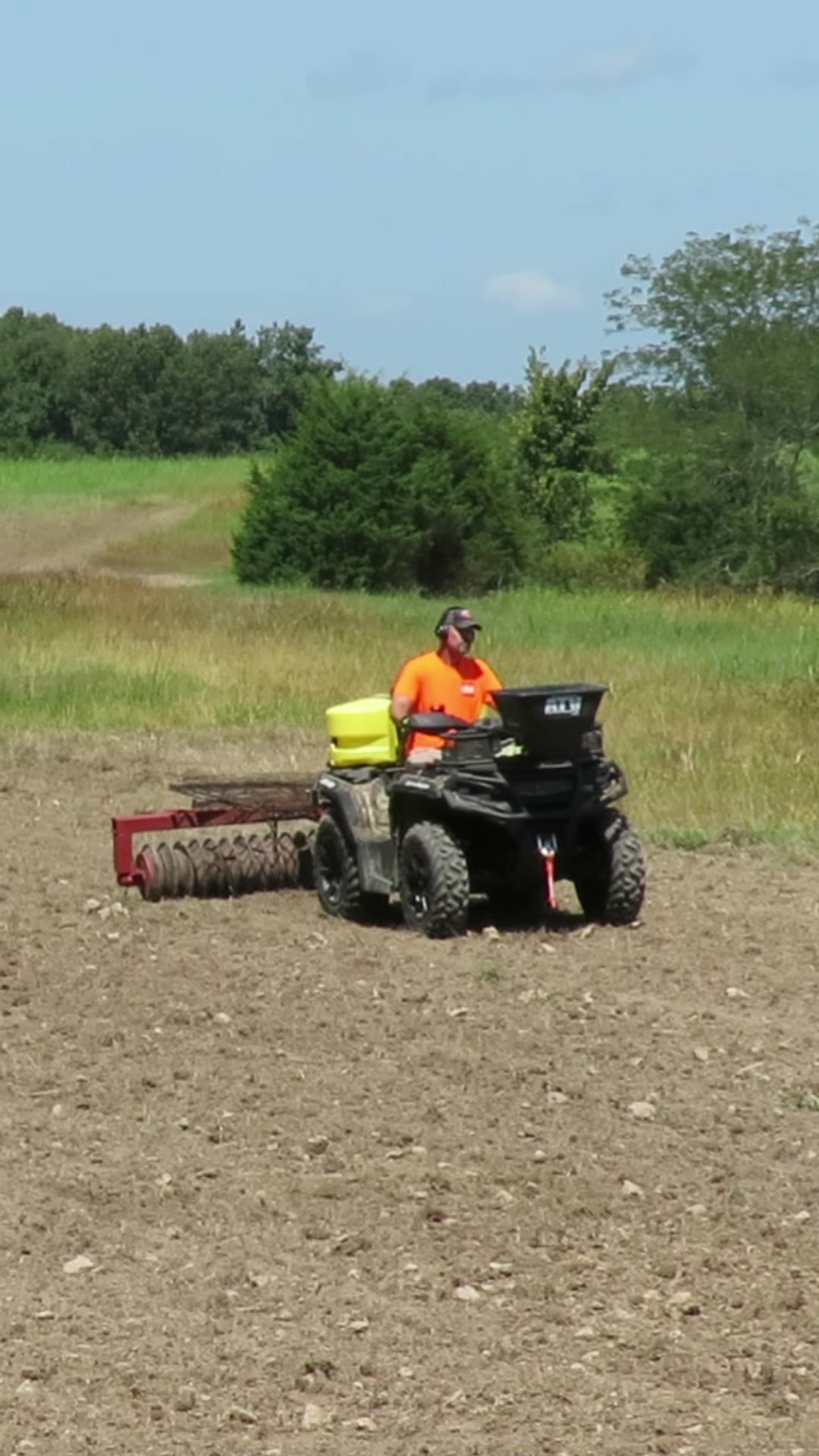 First fall food plot action in the Missouri Ozarks!