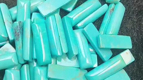 20250214-01 Natural turquoise rectangle cab size 7*21mm for Jewelry Making Fashion Design