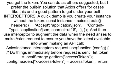 LocalStorage not working after storing token