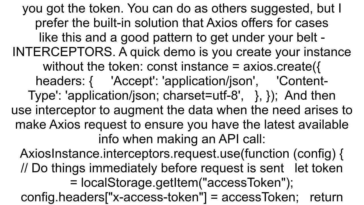 LocalStorage not working after storing token