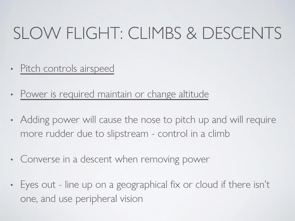 Flight Training Exercise - Slow Flight with Flaps