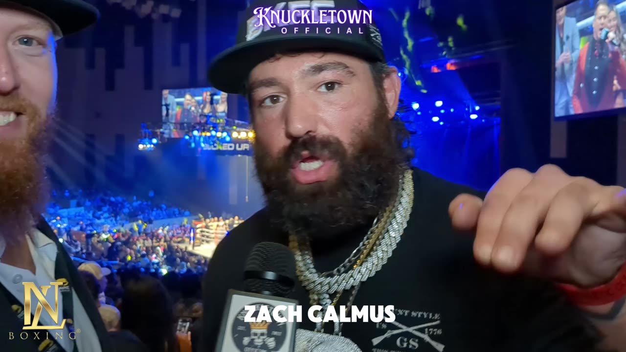 Interview at BKFC DAZN Hollywood with Zach Calmus Bare Knuckle