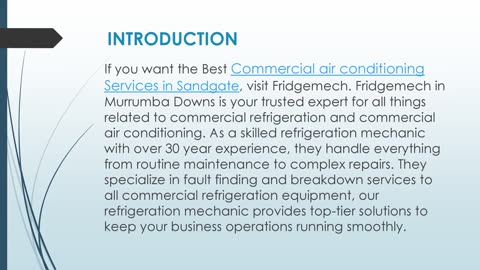 Best Commercial air conditioning Services in Sandgate