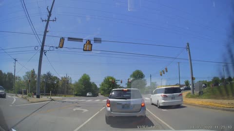 Driver Performs Strange and Dangerous U-Turn