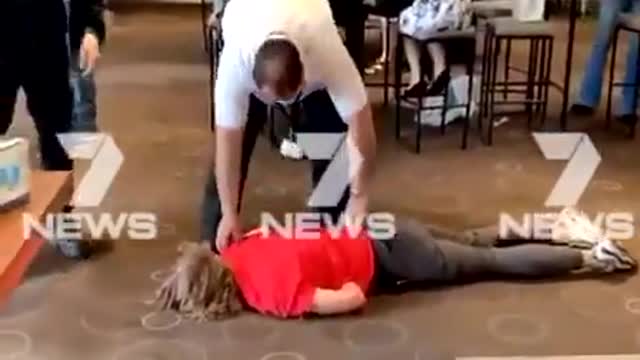 Melbourne teenager is choked unconscious for no mask and thrown to the floor