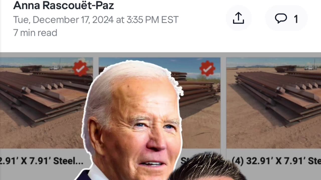 Joe Biden selling the wall