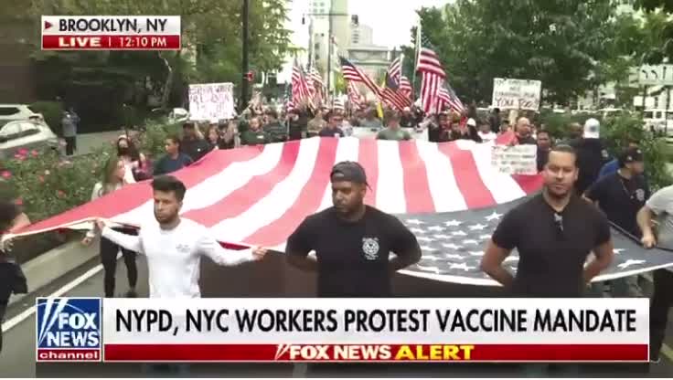 MASSIVE ANTI-VAX PROTEST in NY City