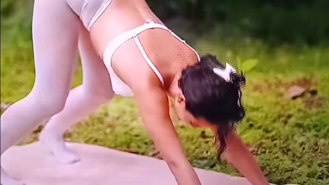 Beautiful yoga in nature