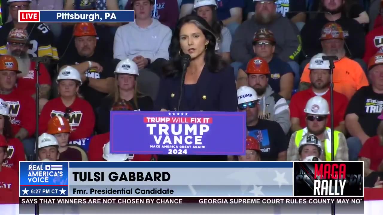 TULSI GABBARD - DONALD TRUMP IS WILLING TO LAY DOWN HIS LIFE FOR YOU