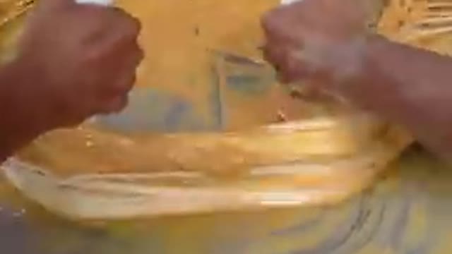 Making Indian dish Soan papdi at home