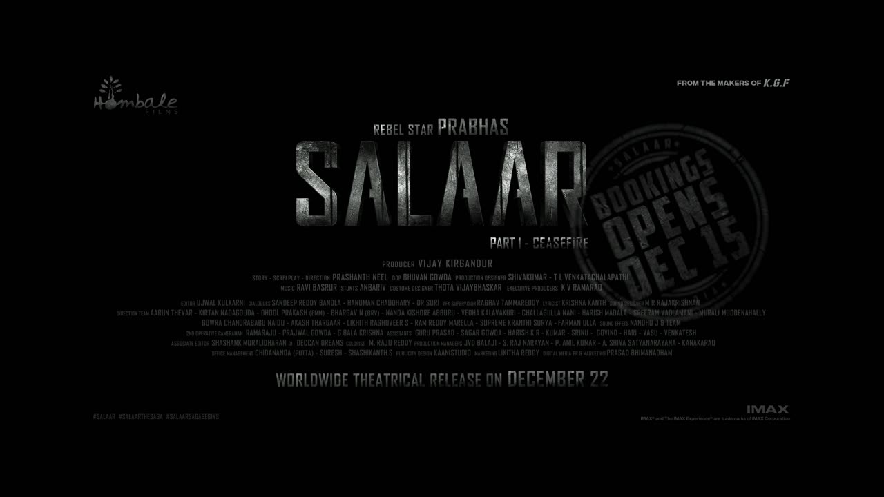 Prabhas salaar movie trailer