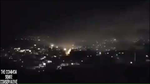 Syrian Man Records Anti Air Missiles In Damascus As Coalition Forces Attack Syria