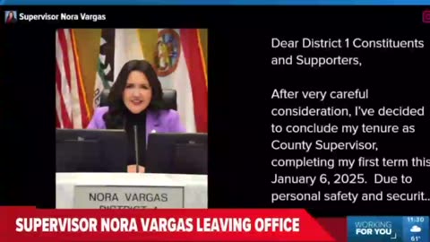 San Diego Country Supervisor Refuses To Take Oath Of Office (Check Description)