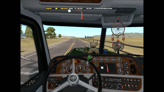 Desert, Town and Mountain! - Peterbilt 389 "Green Elegance"