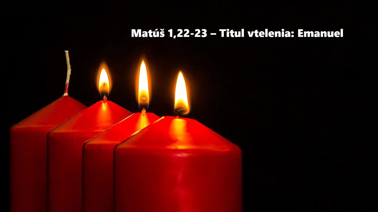 Matúš 1,22-23 - Titul vtelenia: Emanuel