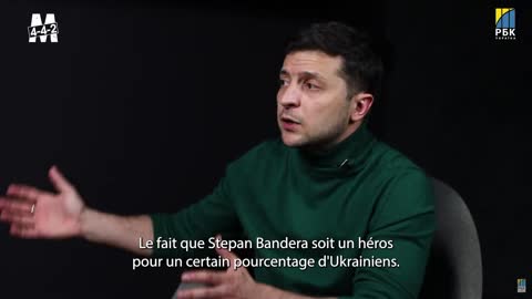 Zelensky : Stepan Bandera est un héros indéniable et c'est cool.