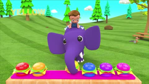 Colors for Children to Learn with Cartoon Dolphins Color Water 3D Kids Toddler Babies Learn Colors