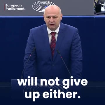 Croatian MEP, Mislav Kolakušić, doesn't hold back in addressing the EU Parliament:
