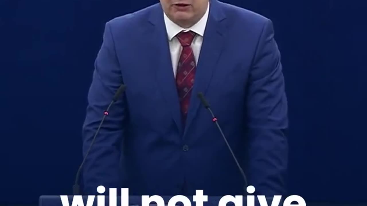 Croatian MEP, Mislav Kolakušić, doesn't hold back in addressing the EU Parliament: