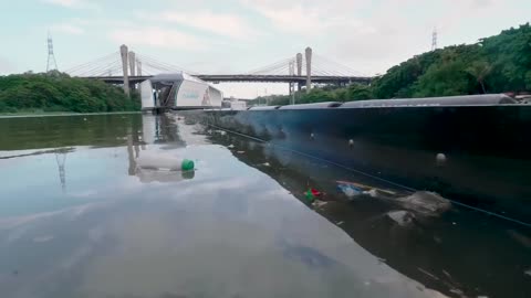 This robot eats garbage