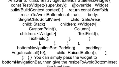 Flutter I want my screen to automatically scroll up when selecting Textfield so that my submit butt