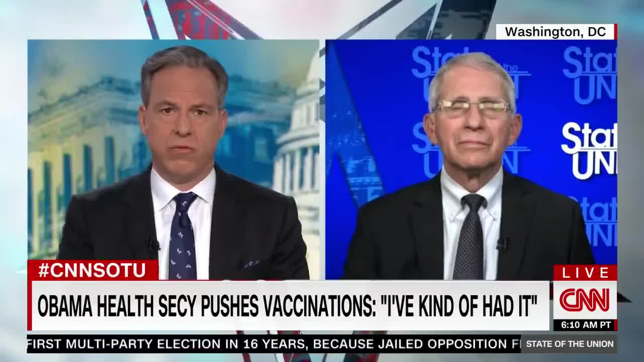 Fauci said restrictions should be placed on the unjabbed!