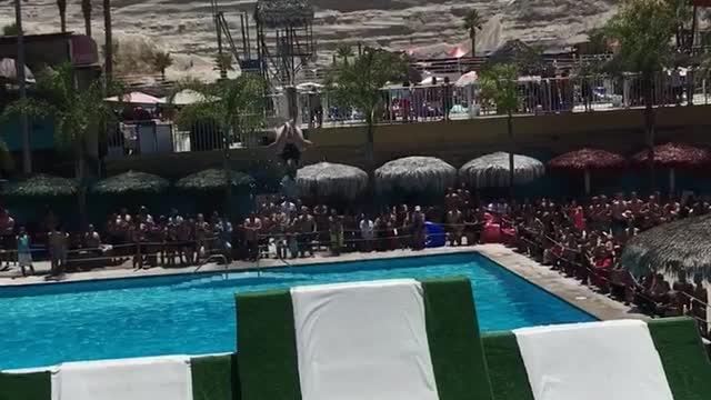 Triple Flip off dangerous Tijuana waterslide