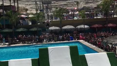 Triple Flip off dangerous Tijuana waterslide