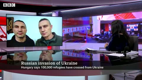 Ukraine’s Klitschko brothers say Russia’s war is against ‘whole civilian world’