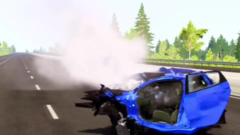 Car vs Bollard #beamng