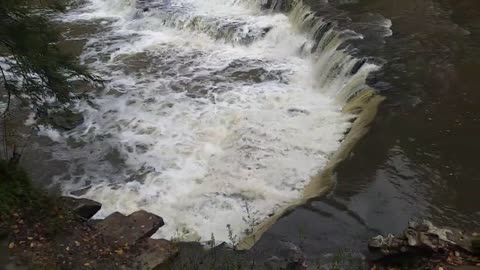 Lower View Chagrin River, Henry Church Waterfall