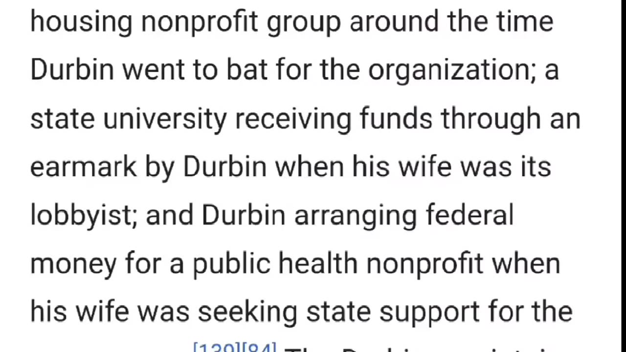 Dick Durbin Wife is a Lobbyist